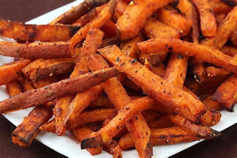 Place potatoes in a single layer onto the prepared baking sheet. Oven Roasted Sweet Potato Fries | LindySez | Recipes