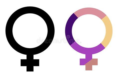 Female Sex Symbol Icon Set Female Gender Icon Woman Sign Female Icon Stock Vector