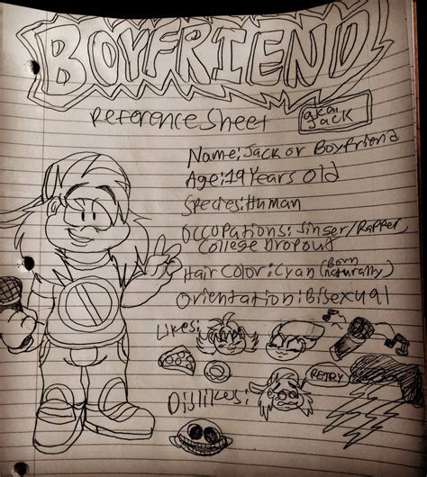 Fnf Boyfriend Reference Sheet Updated By Newbornray On Deviantart