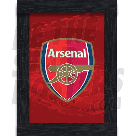 Arsenal Fc Crest Framed Poster Officially Licensed Product Etsy