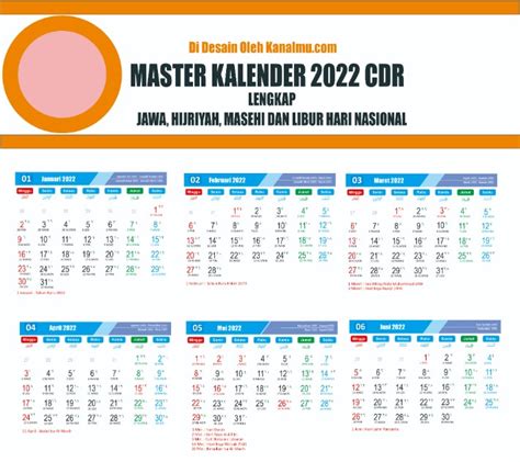 Kalender Lengkap Cdr Dan Jenis Kalender Mentahan Dengan Format Cdr