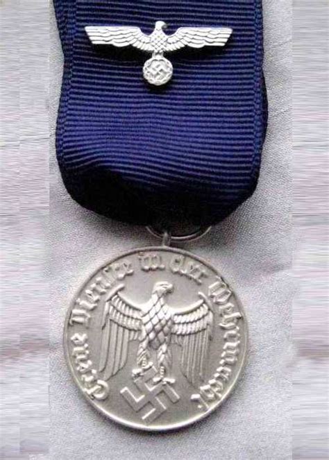 Heer 4 Year Long Service Medal With Ribbon Nice Reproduction