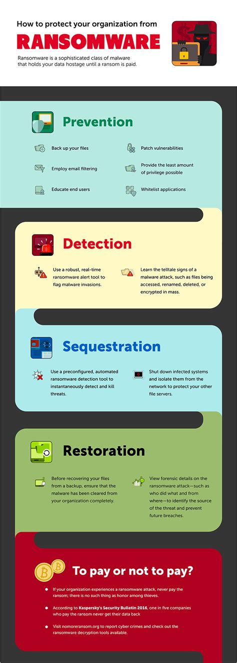 Infographics How To Protect Your Organization From Ransomware