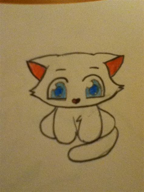 Simple wolf drawing winged cat drawing at com free for personal. - CATS IN CARE | Kitten drawing, Cute drawings, Drawings