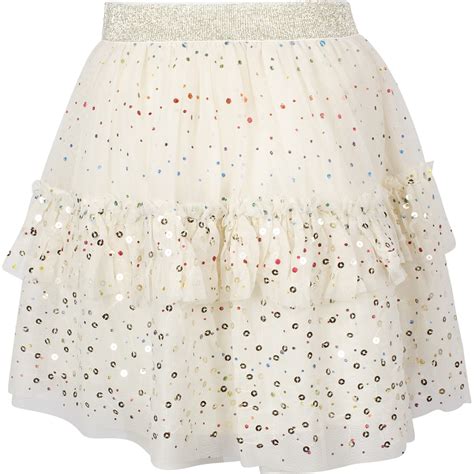 Billieblush Girl Sequin Polka Dot Tulle Skirt Bambinifashion Com
