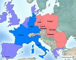 StepMap - Europa 1990 - Landkarte für Deutschland