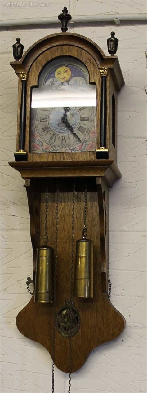 Antiques Atlas 1920s Vintage Walnut Carved Wall Clock