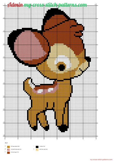 Disney Baby Bambi Cross Stitch Pattern Free Cross Stitch Patterns