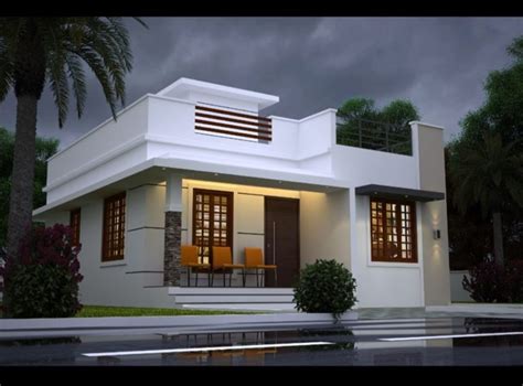 850 Sq Ft 2bhk Contemporary Style Single Storey House Design Home
