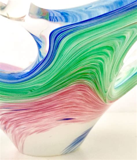 Vintage Italian Murano Glass Abstract Star Fish Center Bowl At 1stdibs