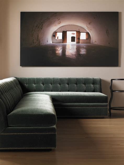 The hickory chair dining environment was anchored by a collaboration between hickory chair and hable construction. 123_Sectional from Hickory Chair Company (With images ...