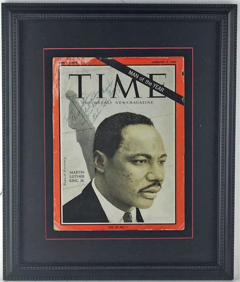 Lot Detail Martin Luther King Jr Ultra Rare Signed And Inscribed Time