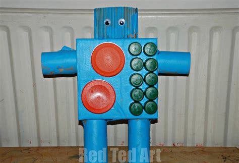 Junk Modelling Robots For Preschoolers Red Ted Art Make Crafting