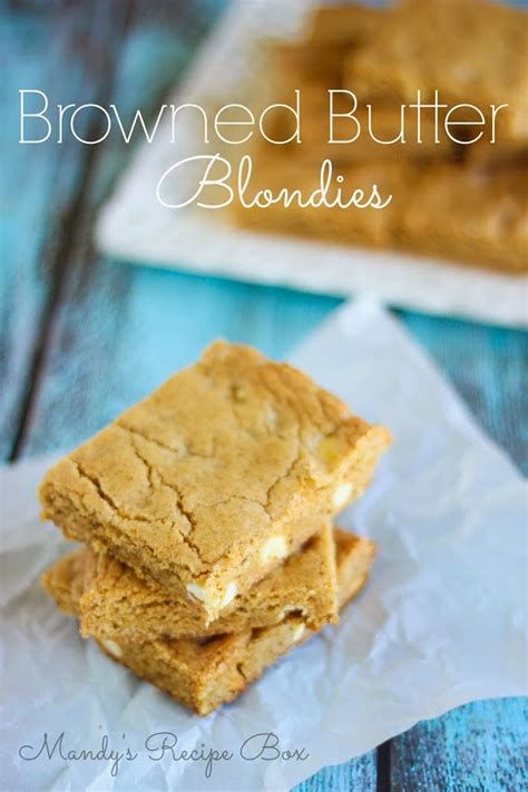 Browned Butter Blondies Mandys Recipe Box