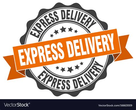 Express Delivery Stamp Sign Seal Royalty Free Vector Image