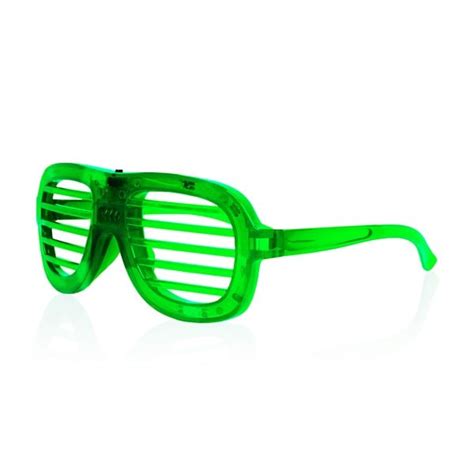 green led slotted glasses