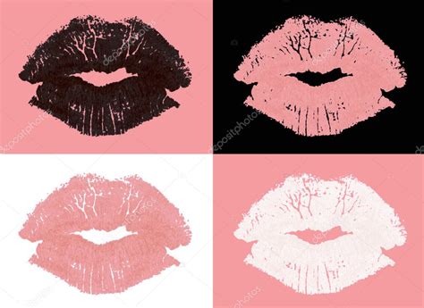 Graphic Lipstick Kisses — Stock Photo © Ar Images 10752118