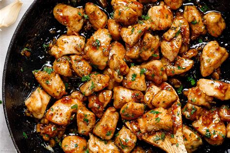 Honey Garlic Chicken Bites Recipe Honey Garlic Chicken Recipe — Eatwell101