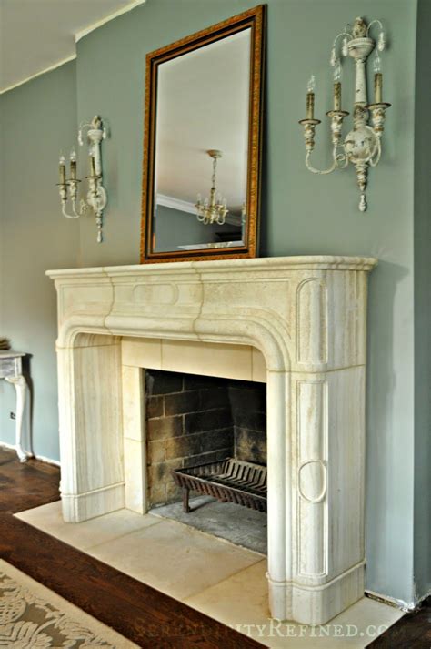 Serendipity Refined French Replica Limestone Fireplace Mantel Surround