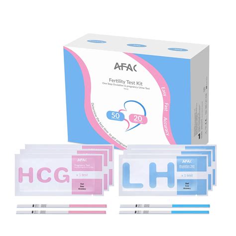 Buy Ovulation Predictor Kit Opk Afac 50 Ovulation Test Strips And 20