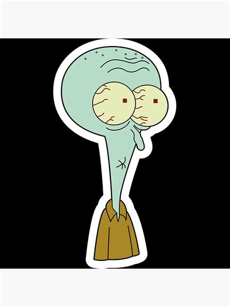 Spongebob Shocked Squidward Poster For Sale By Stokesk Redbubble