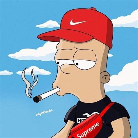 Dibujos De Bart Simpson Fumando Para Ranja