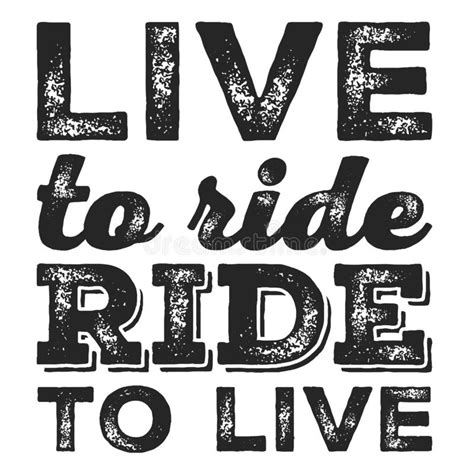 Live To Ride Cool Biker Quote For T Shirt Motorcycle Print Banner