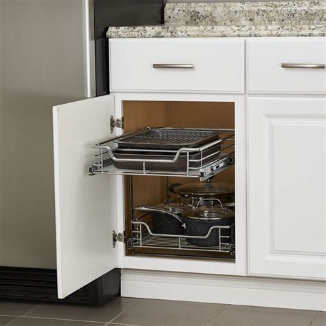 closetmaid 2 tier kitchen cabinet pull out drawer iwn kitchen