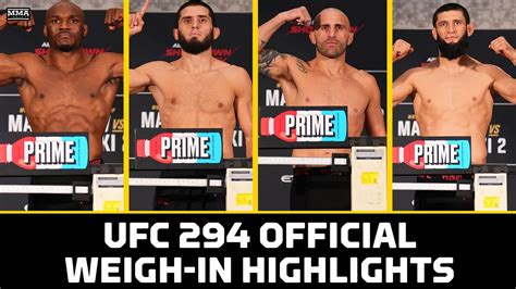 UFC 294 Official Weigh In Highlights Two Fighters Miss Weight