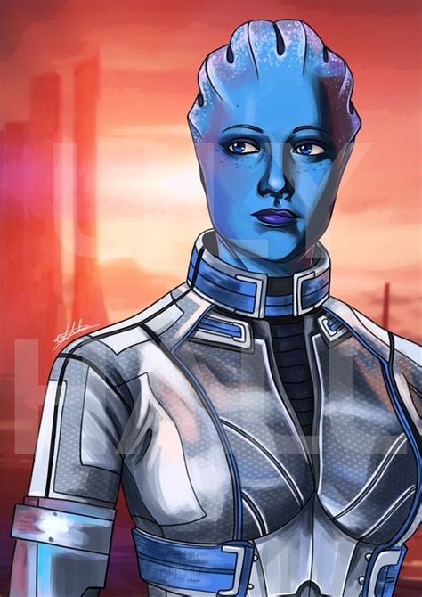 Liara Tsoni Mass Effect Art Print A4 Etsy
