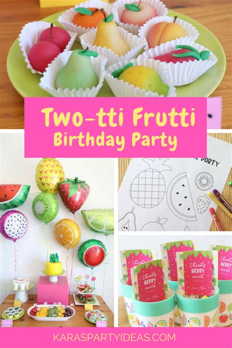 Zwei Tti Frutti Geburtstagsfeier Karas Party Ideen Tutti Fruity