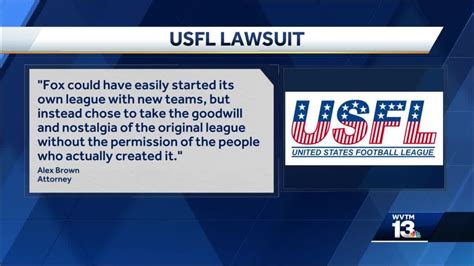 Former Usfl Owners Suing Fox Sports Over Over New Leagues Branding