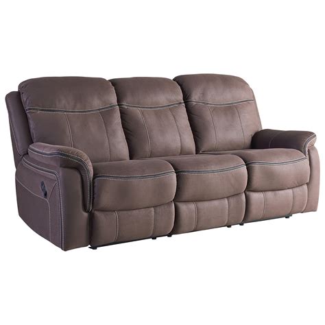 91w x 39d x 41.5h. Standard Furniture Champion 4030393 Taupe Faux Leather ...