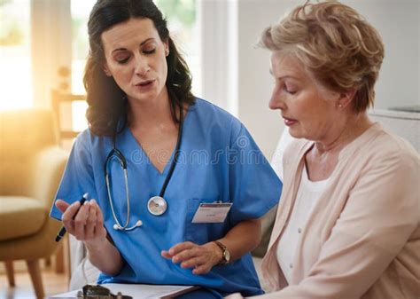 Getting The Best Healthcare Possible A Senior Woman Talking With A
