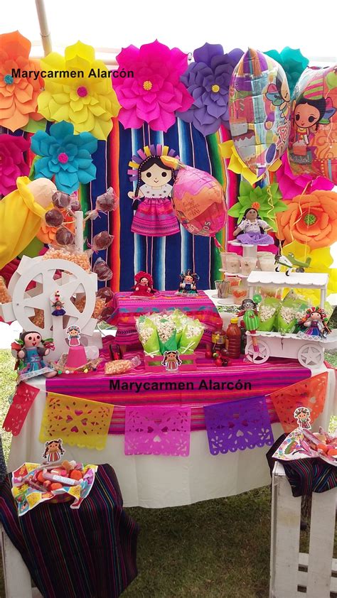 Resultado De Imagen Para Fiesta Tematica Muñecas Mexicanas Decoracion Fiesta Mexicana Mesa De