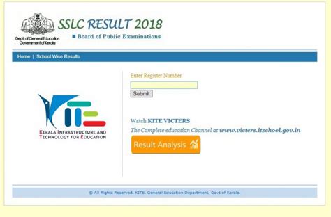 Kerala Sslc 10th Result 2018 Live Declared 517 Govt Schools Score 100