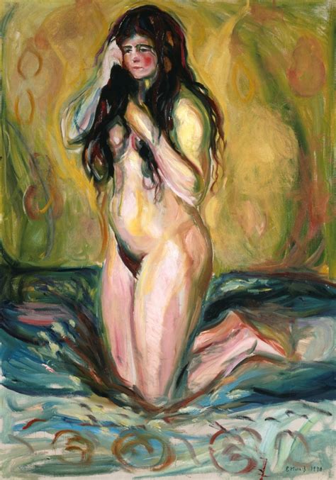 Kneeling Nude Edvard Munch Artwork On Useum My XXX Hot Girl
