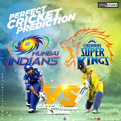 Csk Vs Mi 7th May Cricket Poster Ipl Cricket