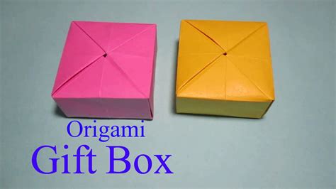Origami T Box How To Make An Origami T Box Easy Youtube