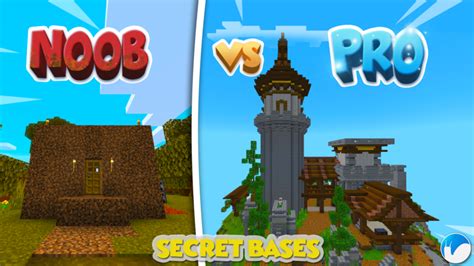 Noob Vs Pro Secret Bases In Minecraft Marketplace Minecraft