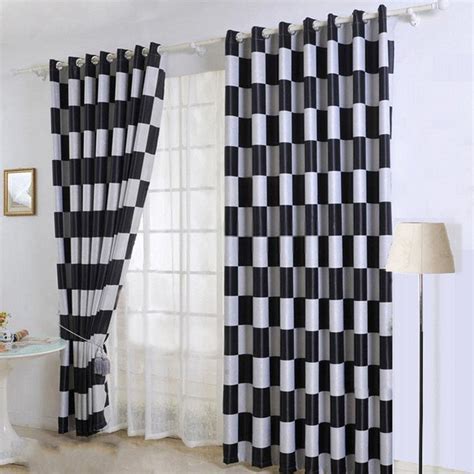 Amazing Decoration Black And White Curtains For Bedroom