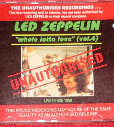 Led Zeppelin Whole Lotta Love Vol 4 Live In Usa 1969 1993 Cd