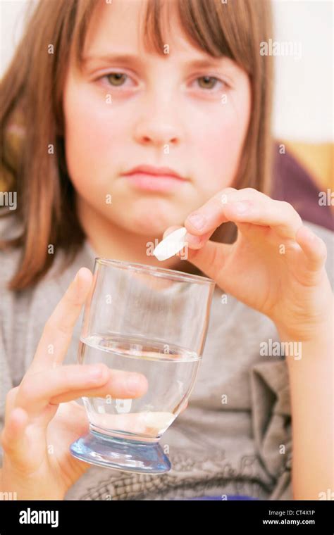 Child Taking Medication Stock Photo Alamy