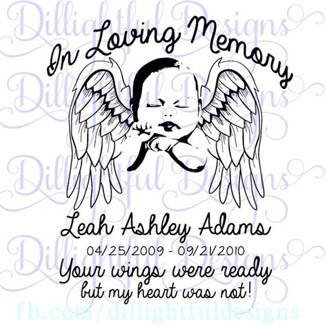 Download In Loving Memory Infant Loss Svg Sticker Decal Etsy
