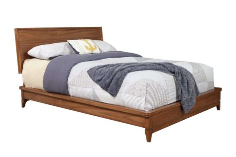 Origins By Alpine Nova California King Platform Bed In Honey Maple