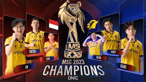 Roster Onic Esports Di Msc 2023 Momentum Terbaik Pulangkan Piala One Esports Indonesia