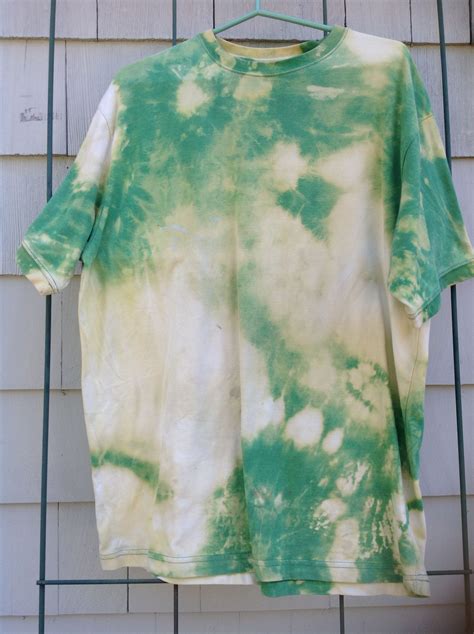Mens Distressed Reverse Tie Dyed Cottonpoly Blend Xl Shirt 1700