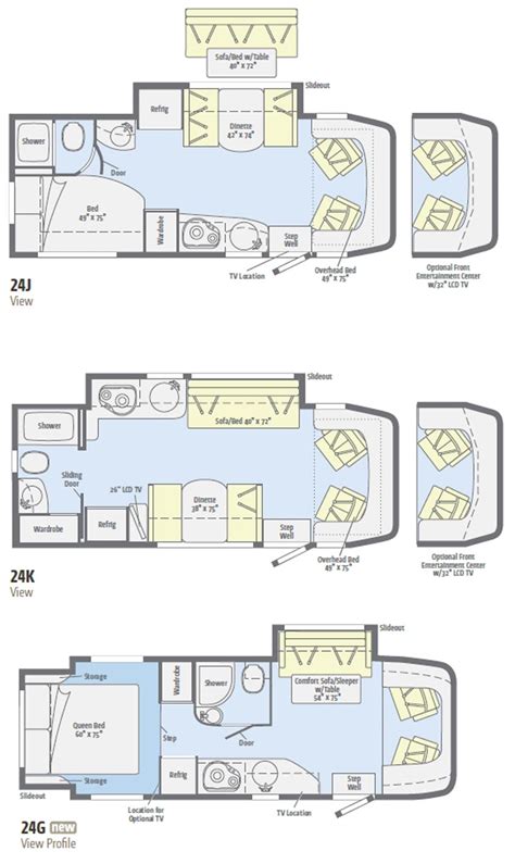 View Motorhome Floor Plans Floorplans Click