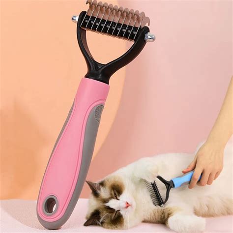 Professional Pets Hair Styling Tools Sided Open Knot Hair Brush Removal