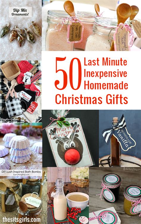Last Minute Inexpensive Homemade Christmas Gifts